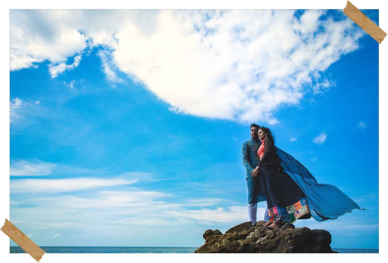 Outdoor pre-wedding photoshoot of Bhushan and Mansi by Bliss Memoir Photography & Films