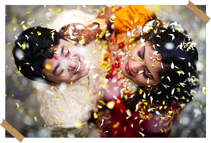 Creative wedding photography of Harsh and Aditi captured by Bliss Memoir Photography & Films