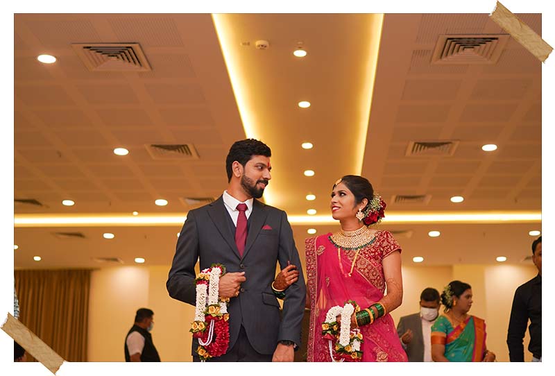 Wedding reception photography of Priyanka and Shrikant by Bliss Memoir Photography & Films